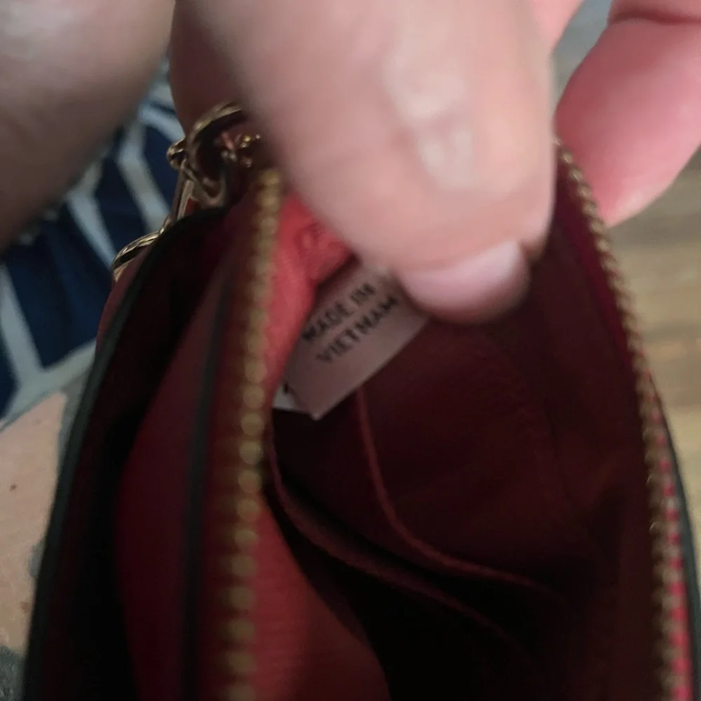 Coach Red Wristlet.